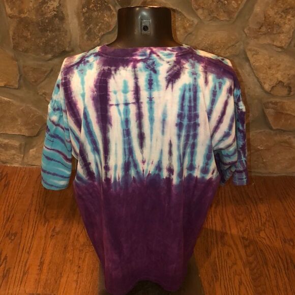Vintage 89s-90s Bugle Boy tie dye T-shirt. Size XL - Picture 4 of 8